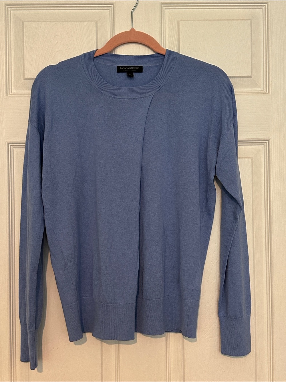 Banana Republic Blue Silk Cashmere Sweater